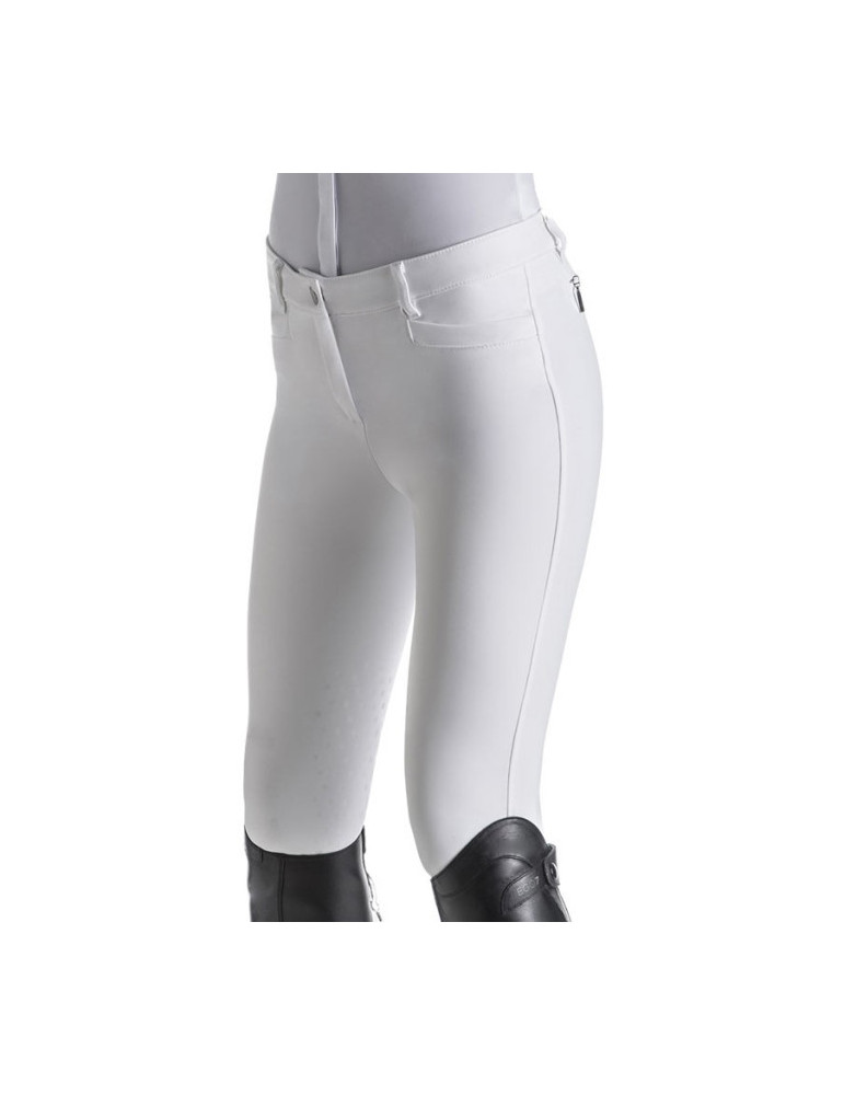 Pantalon jumping femme EJ Ego7 blanc, taille 38