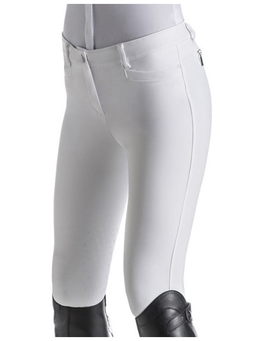 Pantalon jumping femme EJ Ego7 blanc, taille 38