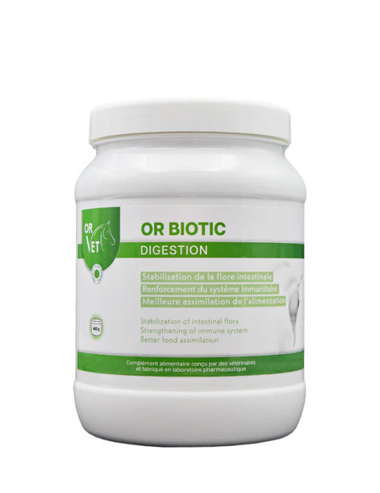 Or-Biotic 450g Or-Vet – Probiotiques cheval, digestion et récupération post-infection