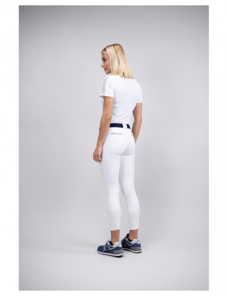 Jaltika Pantalon équitation fix system grip Femme Rider - Blanc (White) - 34