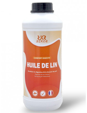 Huile de Lin Pure – Oméga 3 & 6 pour Chevaux