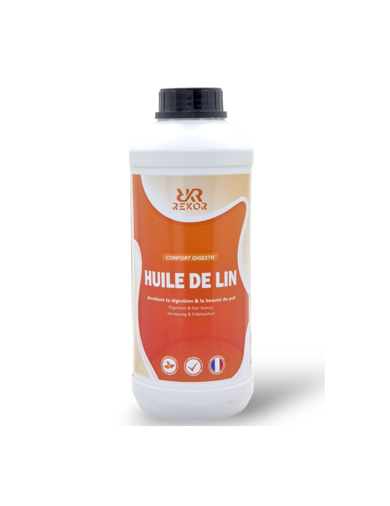 Huile de Lin Pure – Oméga 3 & 6 pour Chevaux