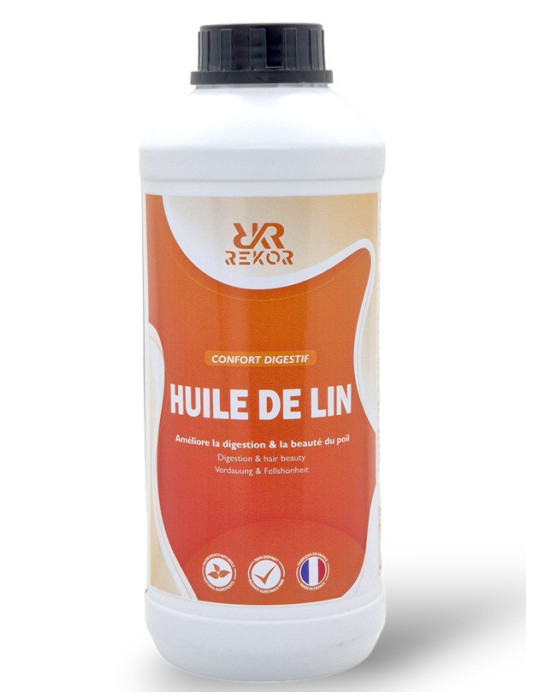 Huile de Lin Pure – Oméga 3 & 6 pour Chevaux