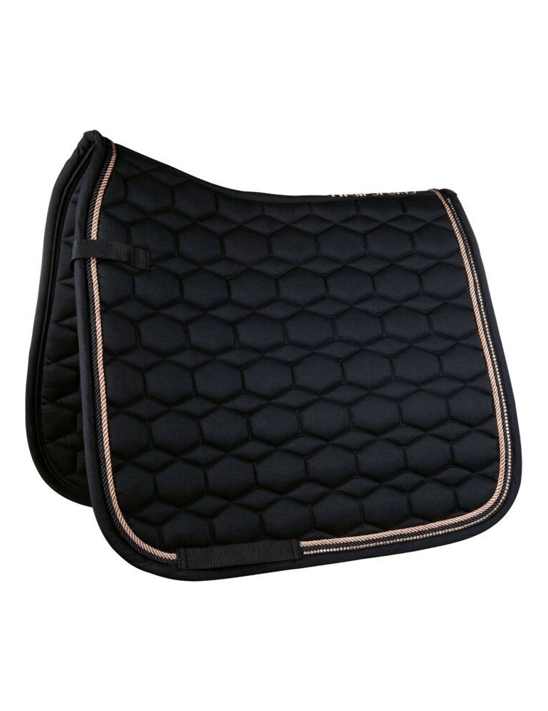 Tapis Rosegold Glamour noir Poney