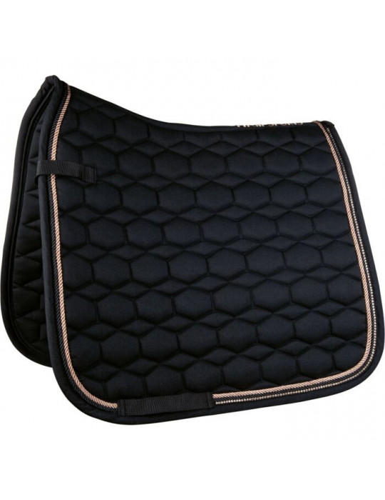 Tapis Rosegold Glamour noir Poney