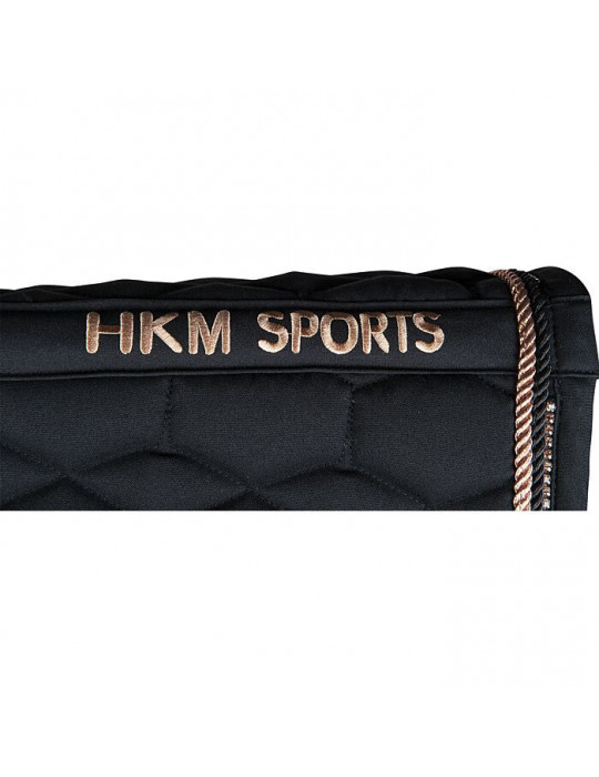 Tapis Rosegold Glamour noir Poney