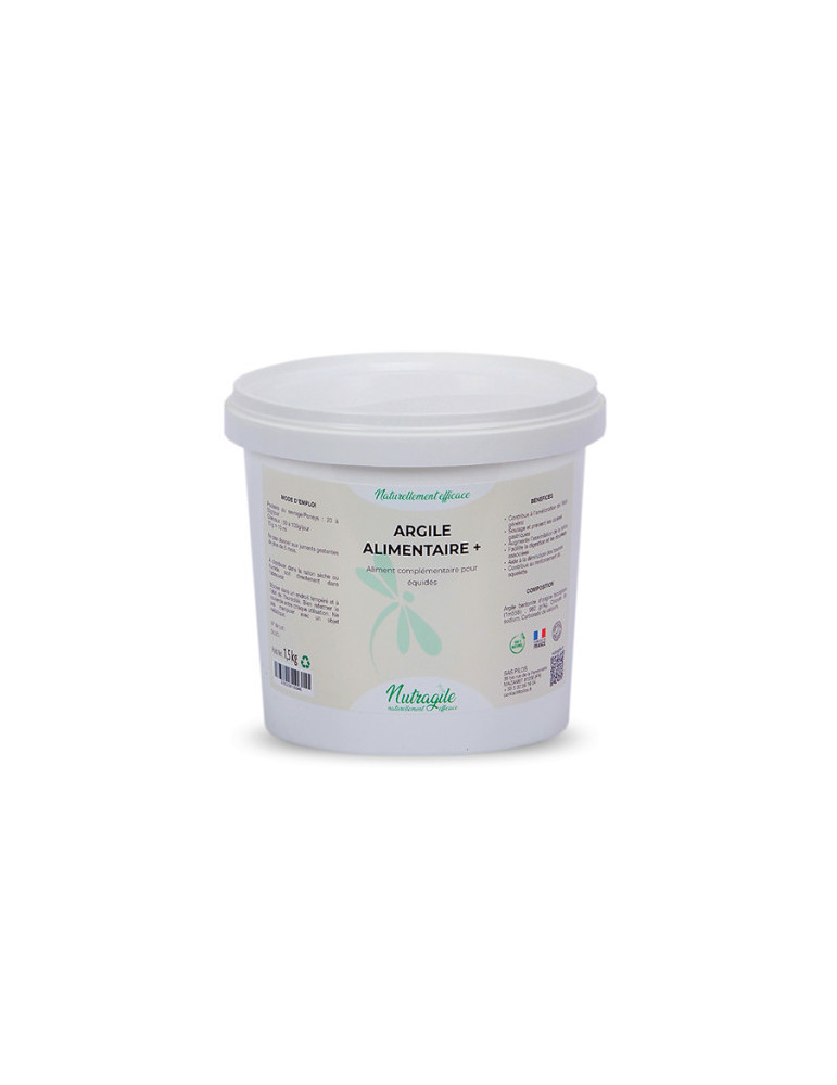 Argile Alimentaire + Nutragile 1,5 kg – Digestion, ulcères & bien-être du cheval