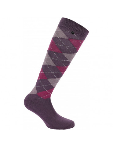 Chaussette Argyle Lilas/Mauve 35.38