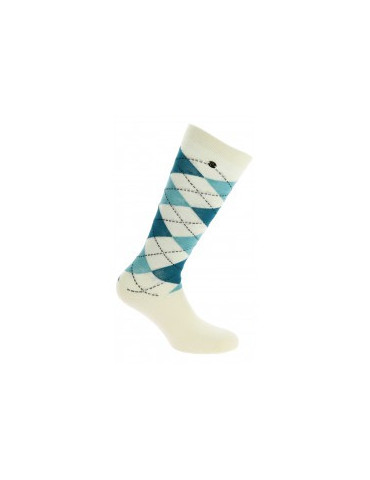 Chaussette Argyle Ecry/bleu 39.41