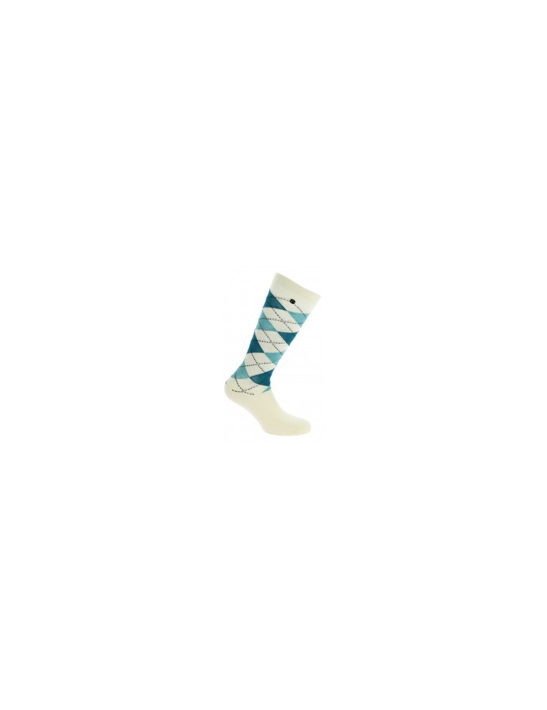 Chaussette Argyle Ecry/bleu 39.41