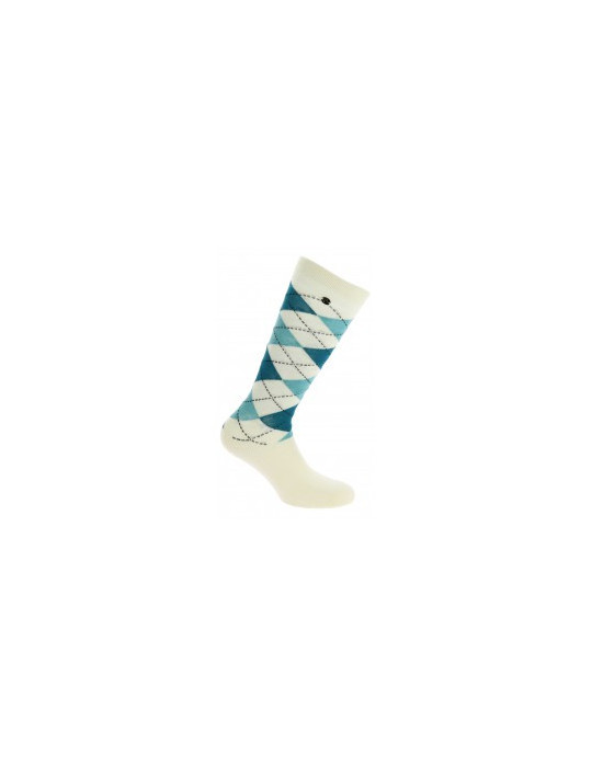 Chaussette Argyle Ecry/bleu 39.41