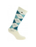 Chaussette Argyle Ecry/bleu 39.41