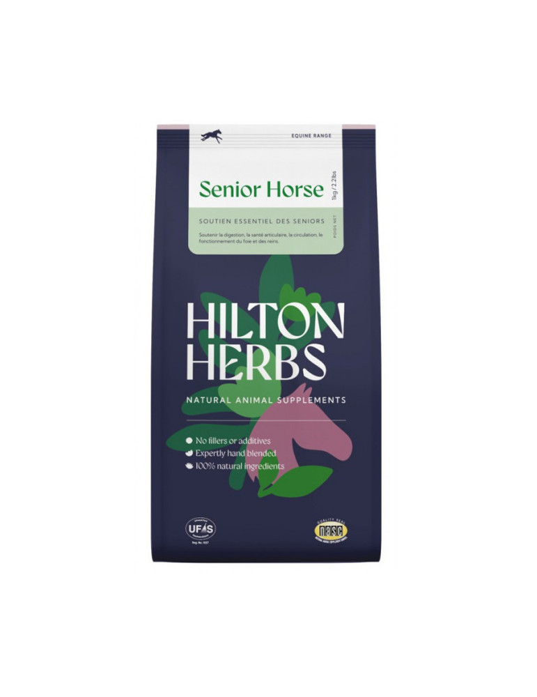 Senior Horse 1kg Hilton Herbs – Vitalité, mobilité et bien-être du cheval âgé