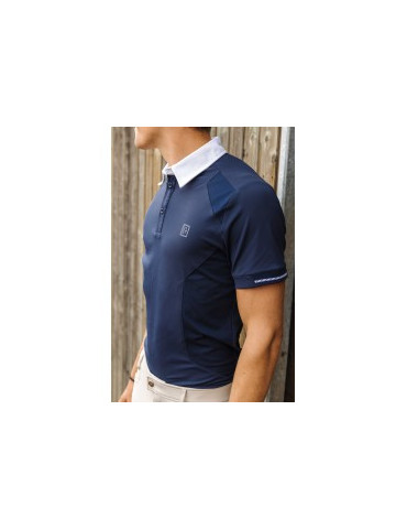 Polo Equi-Thème Victor marine, taille M