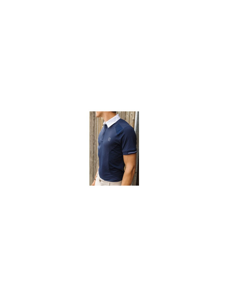 Polo Equi-Thème Victor marine, taille M