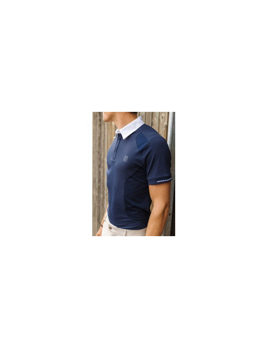 Polo Equi-Thème Victor marine, taille M