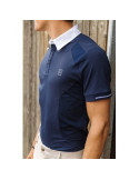 Polo Equi-Thème Victor marine, taille M