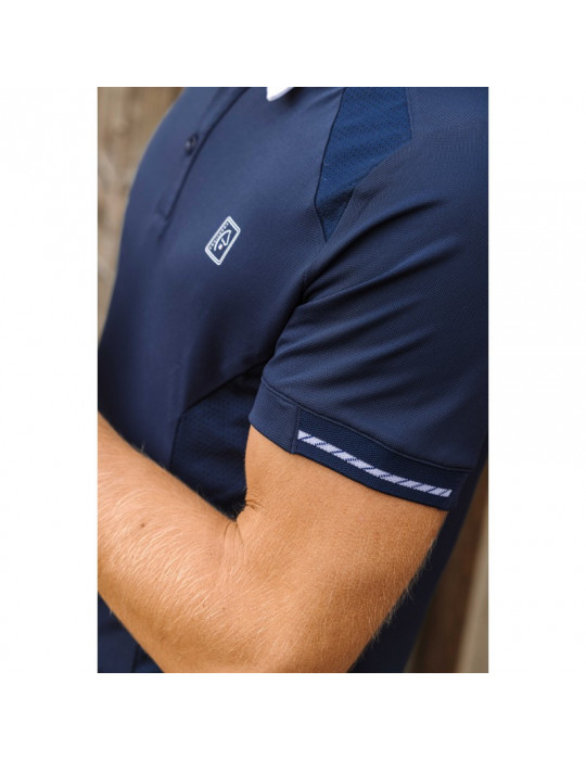 Polo Equi-Thème Victor marine, taille M