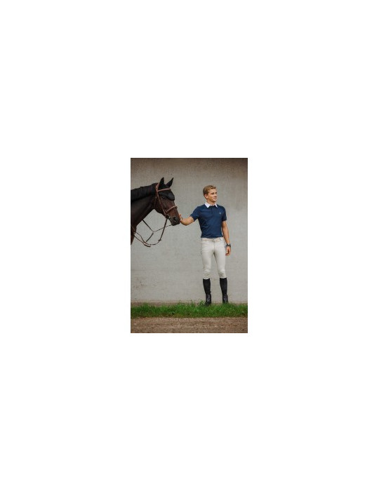Polo Equi-Thème Victor marine, taille M