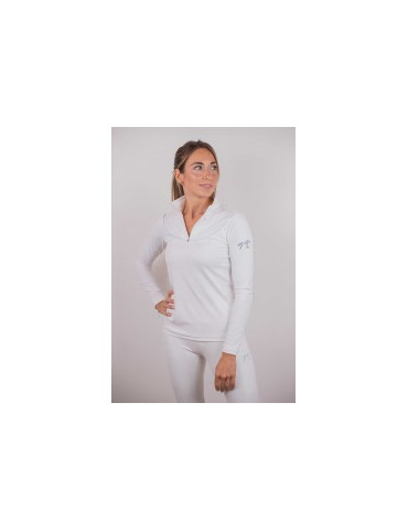 Polo Pénélope Toscane blanc, taille XS
