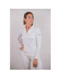 Polo Pénélope Toscane blanc, taille XS