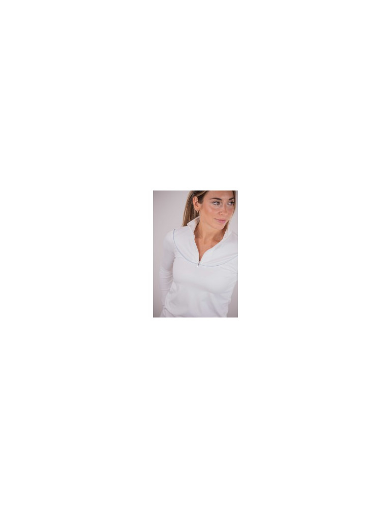 Polo Pénélope Toscane blanc, taille XS