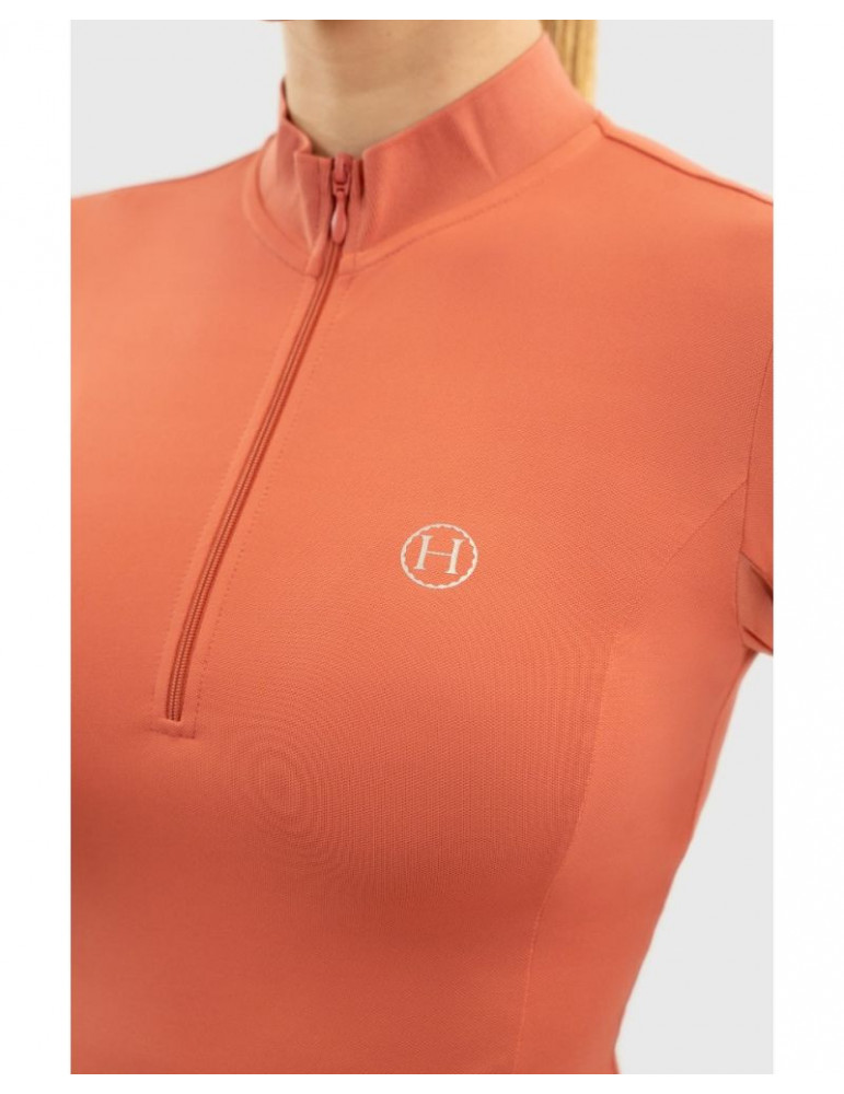 Polo technique Harcour Tess pamplemousse, taille M