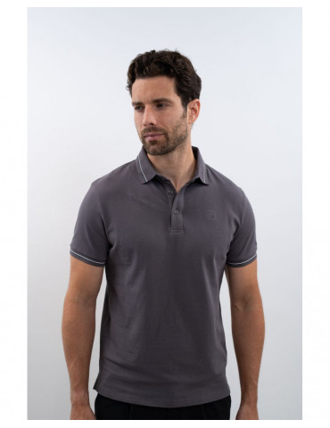 Polo Harcour Oscar homme ardoise, taille XL