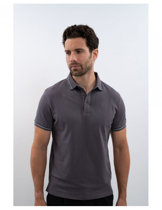 Polo Oscar Ardoise Homme M