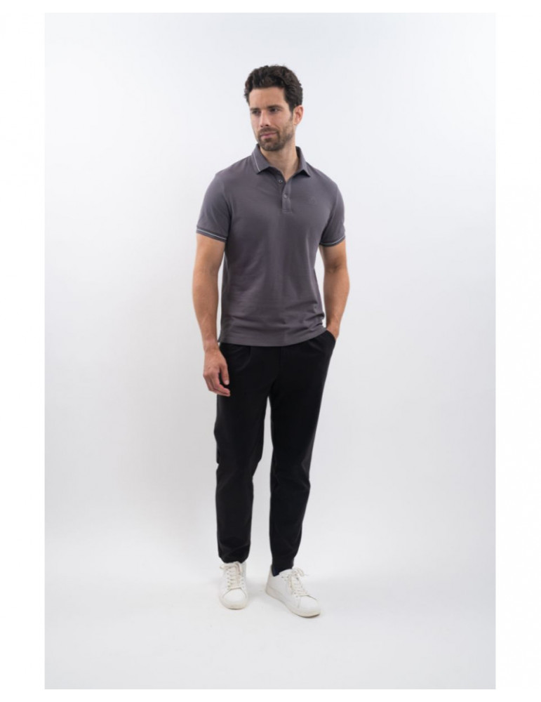 Polo Harcour Oscar homme ardoise, taille L