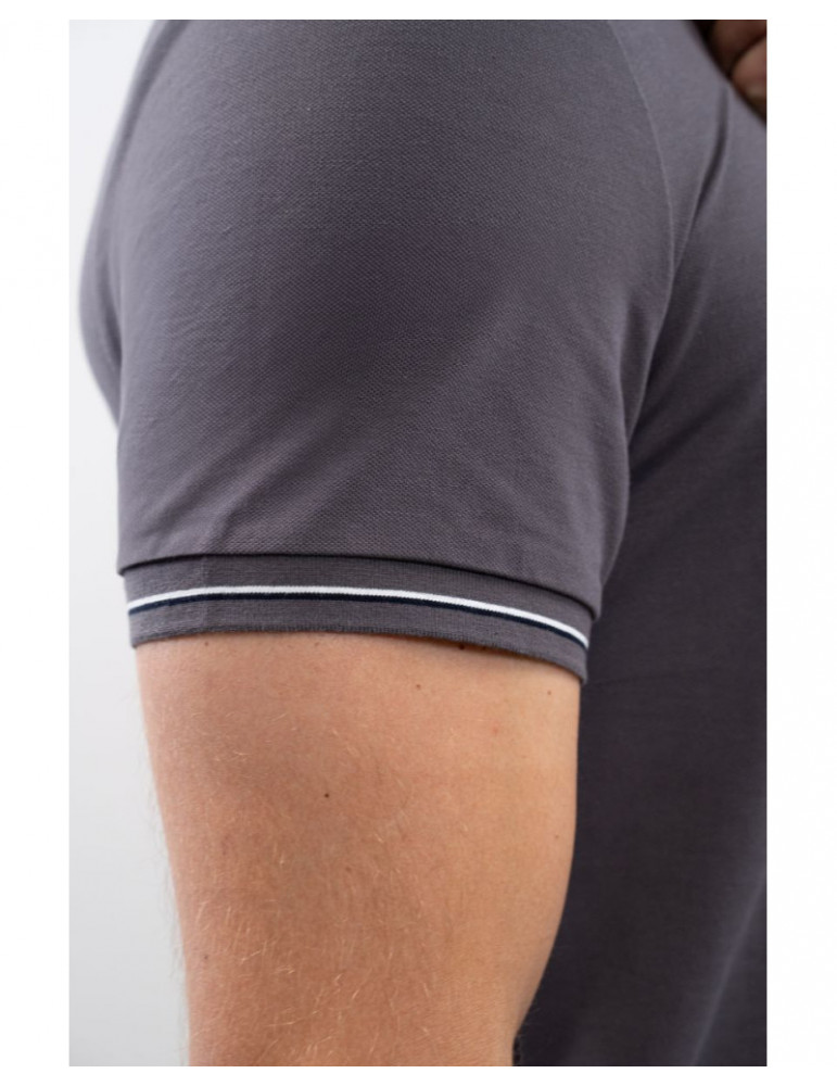 Polo Harcour Oscar homme ardoise, taille L