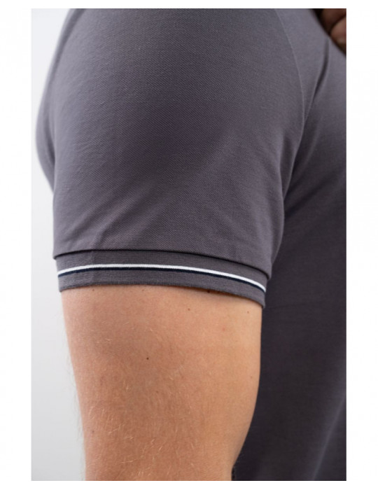 Polo Harcour Oscar homme ardoise, taille L