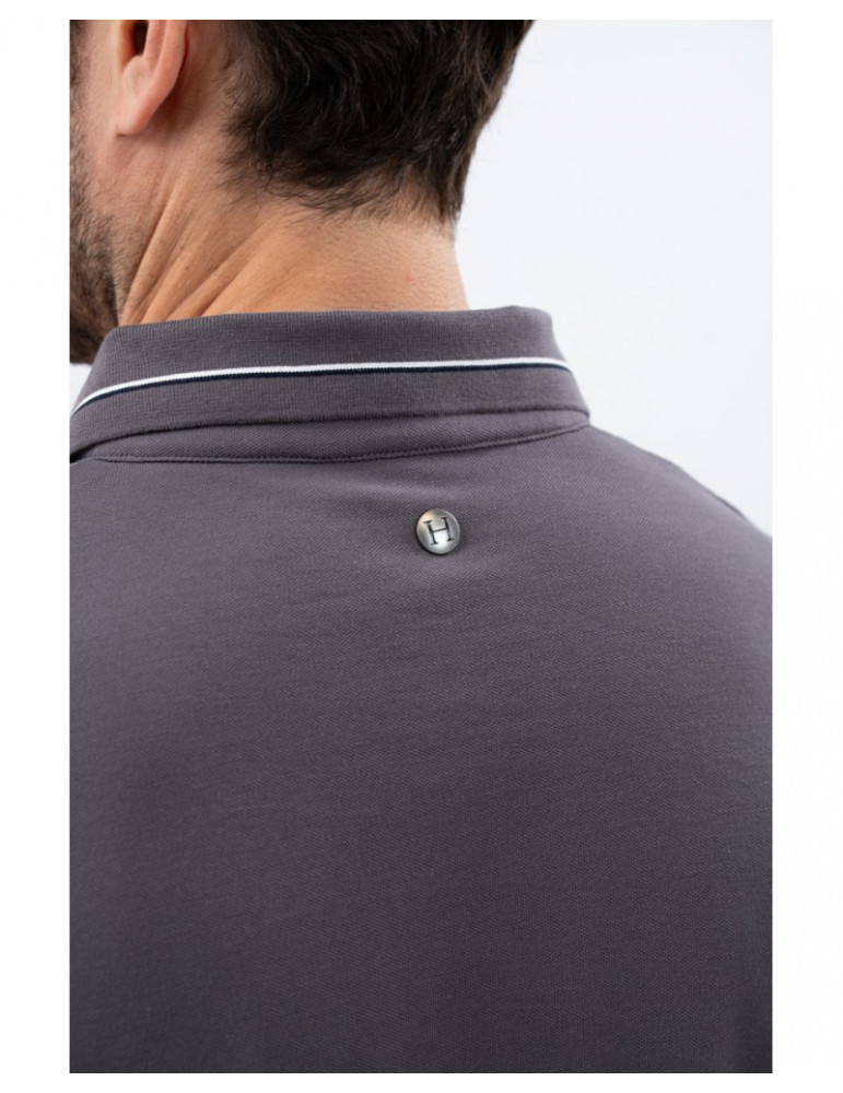 Polo Harcour Oscar homme ardoise, taille L