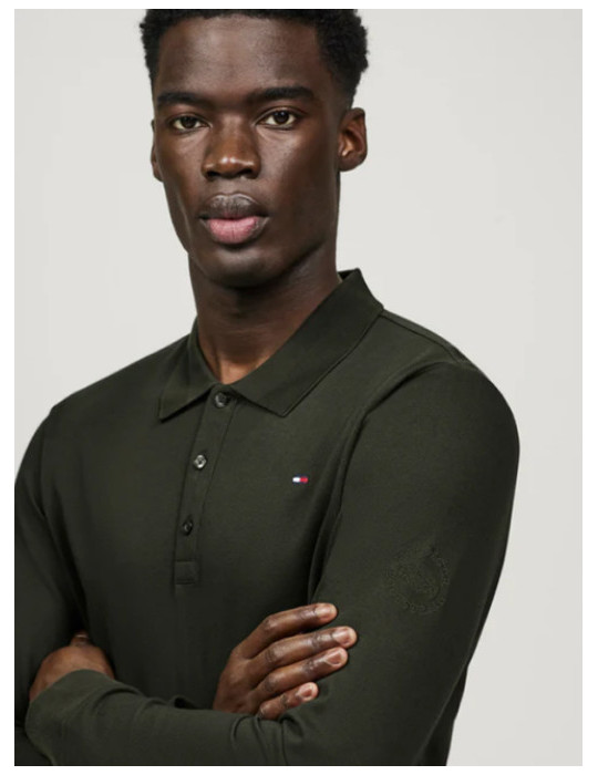 Polo Tommy Hilfiger Equestrian Erwin homme pine, taille XL