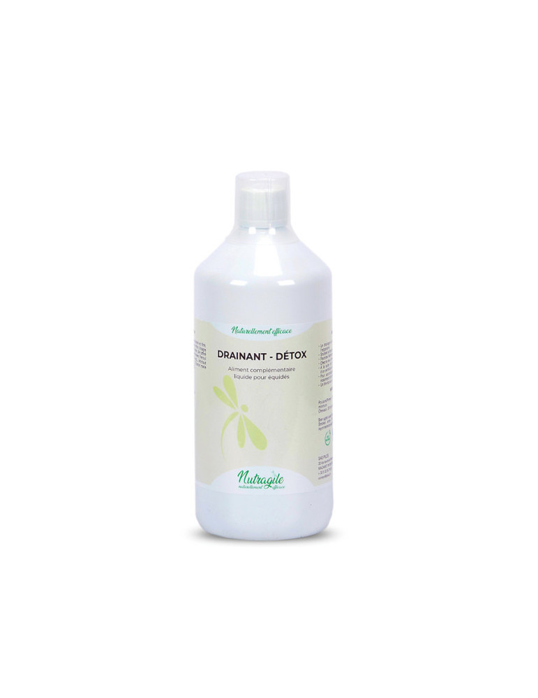 Nutragile Drainant Detox 1L – Purificateur foie & reins, élimination des toxines