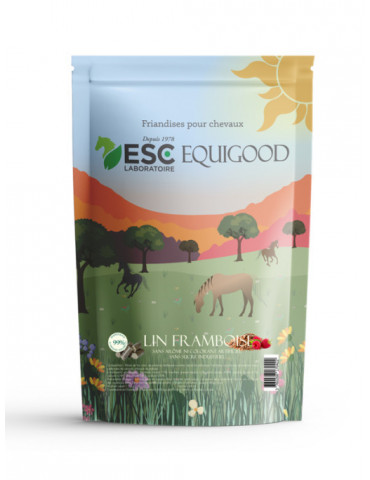 Friandises pour chevaux ESC Equigood lin framboise
