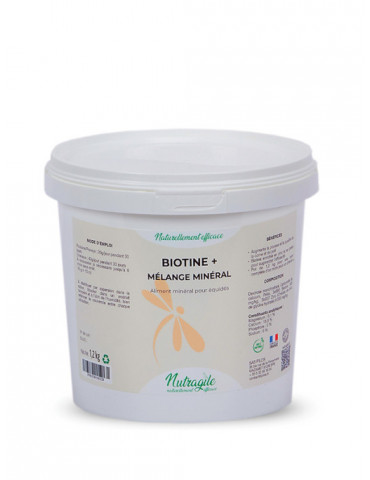 Biotine + Cheval 1,2 kg – Sabots, Crins et Poils | Cure Biotine Zinc & Prêle