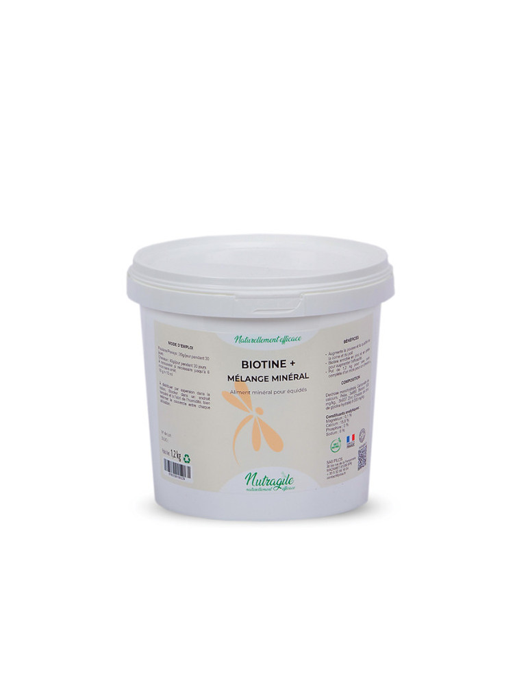 Biotine + Cheval 1,2 kg – Sabots, Crins et Poils | Cure Biotine Zinc & Prêle