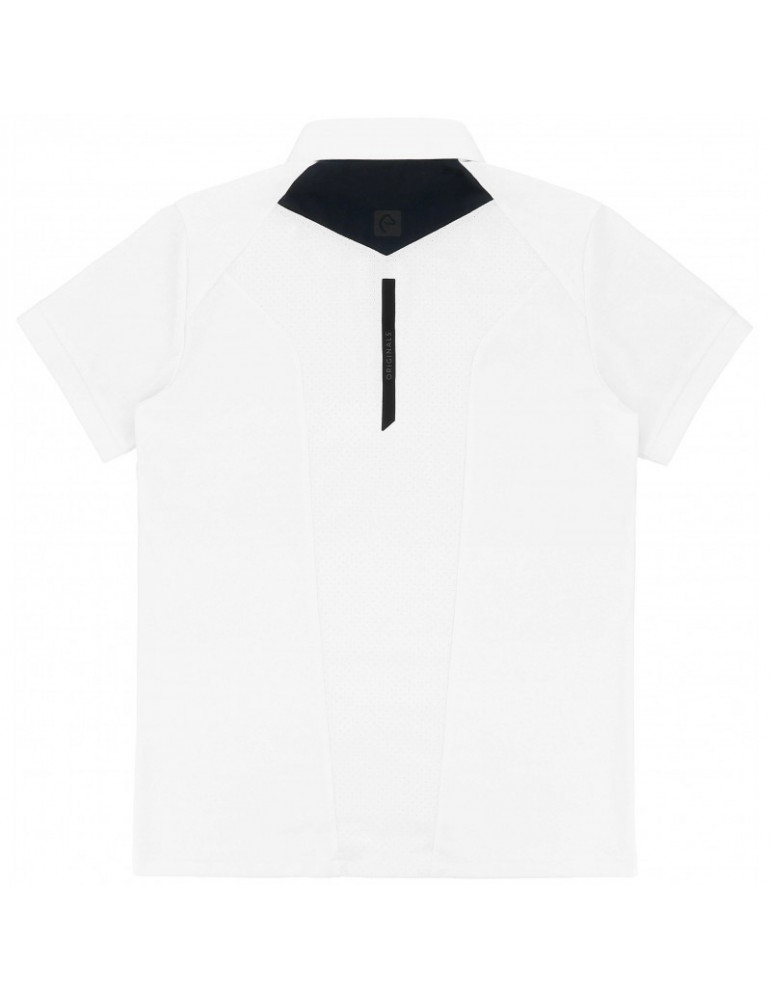 Polo Equi-Thème Chris manches courtes blanc, taille M