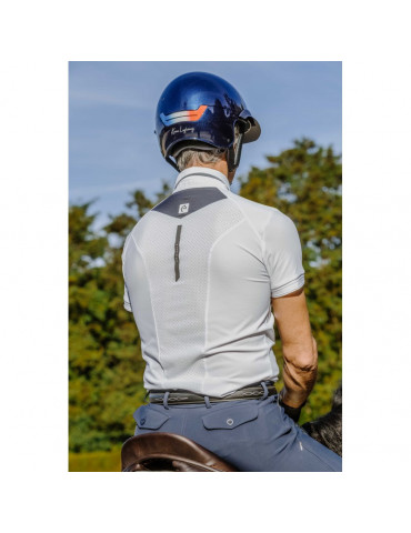 Polo Equi-Thème Chris manches courtes blanc, taille S 2