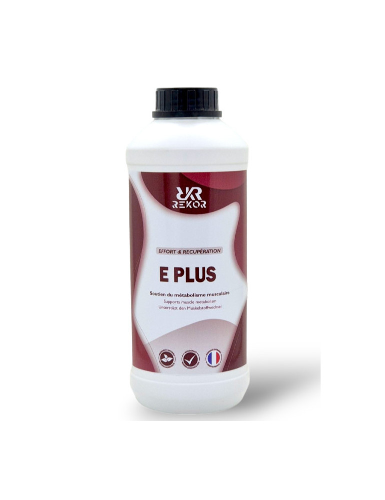 E-Plus Solution Cheval – Vitamine E, Sélénium & Ginseng pour soutien musculaire