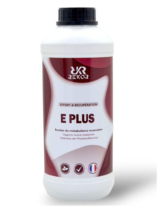 E-Plus Solution Cheval – Vitamine E, Sélénium & Ginseng pour soutien musculaire