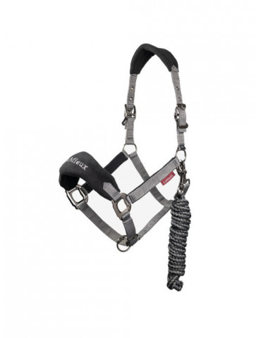 Licol et longe VOGUE noir COB