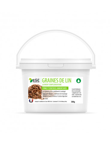 Graines de lin cheval 1kg ESC – Digestion et transit naturel