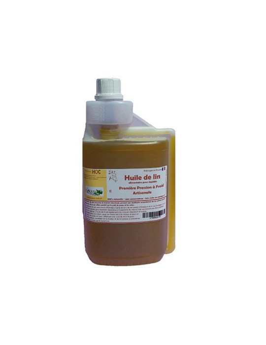 Huile de lin artisanale 5L HOC Ungula Naturalis | Vitalité et performance du cheval