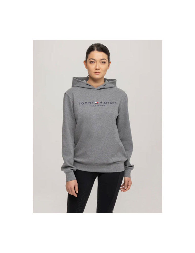 Hoodie Tommy Hilfiger Williamsburg Graphic gris chiné, taille L