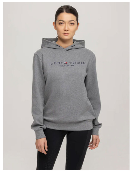 Hoodie Tommy Hilfiger Williamsburg Graphic gris chiné, taille L