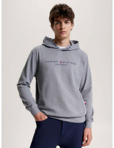 Hoodie Tommy Hilfiger Williamsburg Graphic gris chiné, taille L