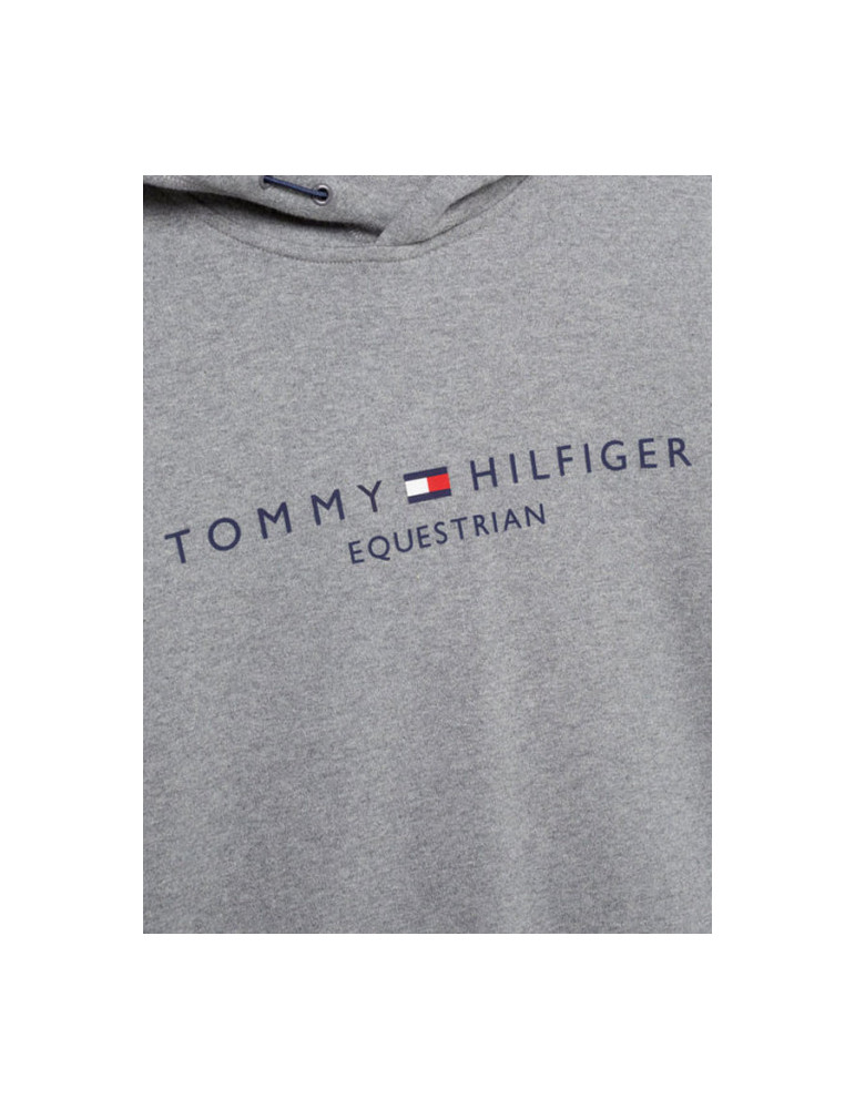 Hoodie Tommy Hilfiger Williamsburg Graphic gris chiné, taille M