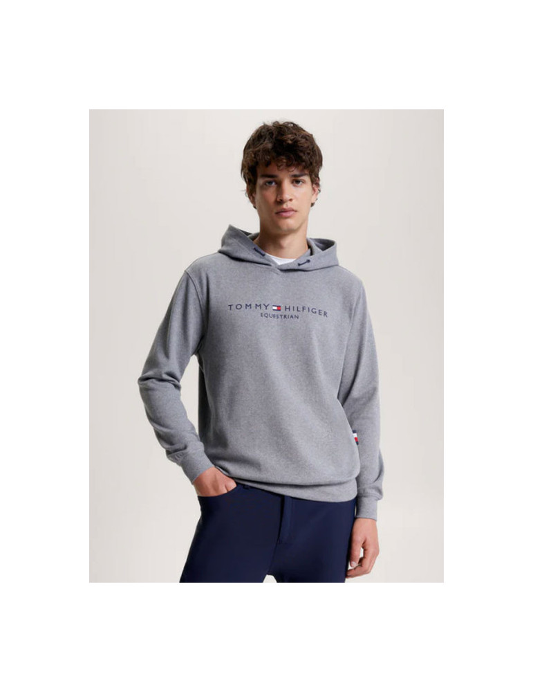 Hoodie Tommy Hilfiger Williamsburg Graphic gris chiné, taille M